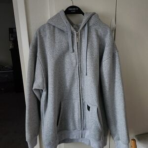 Country FB XL Men's Long Sleeve Gray Jacket Full Zip with Pockets Size XL